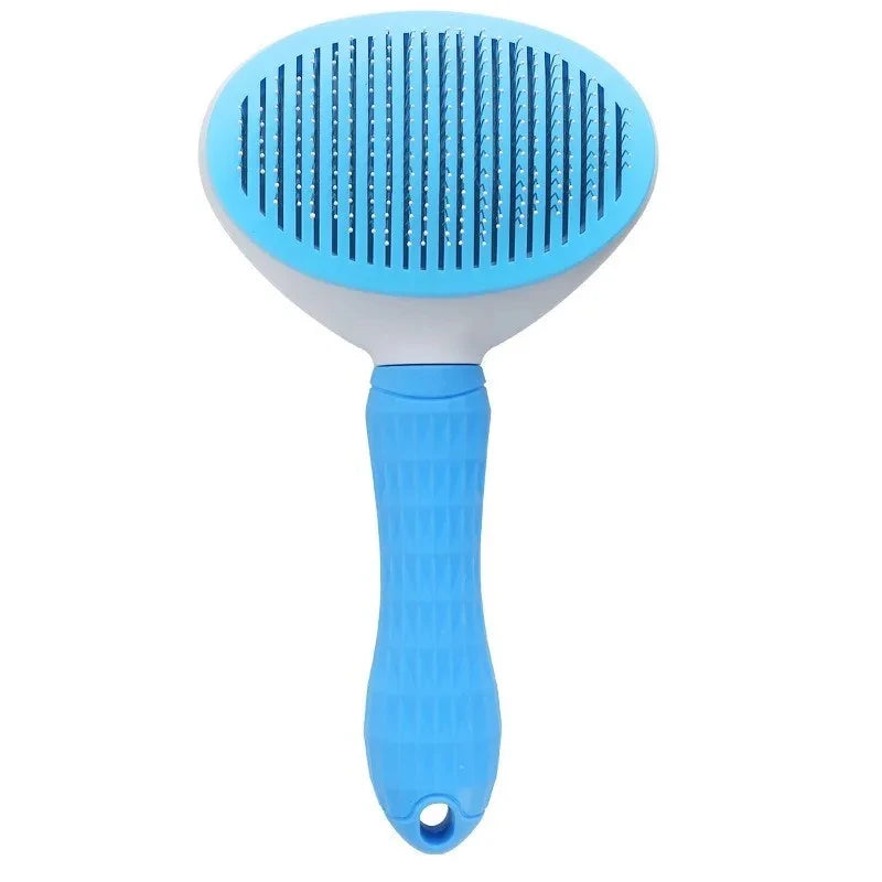 One-Click Self-Cleaning Pet Grooming Brush