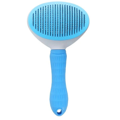 One-Click Self-Cleaning Pet Grooming Brush