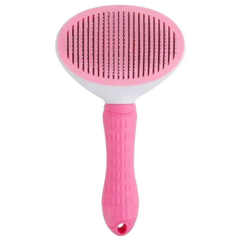 One-Click Self-Cleaning Pet Grooming Brush