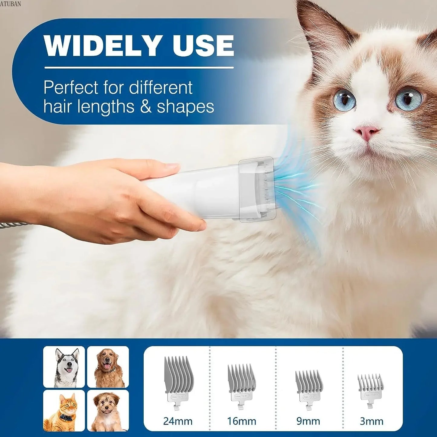 Professional All-in-One Pet Grooming Vacuum