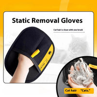 Dual-Sided Electrostatic Pet Grooming Gloves