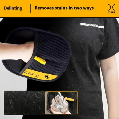Dual-Sided Electrostatic Pet Grooming Gloves