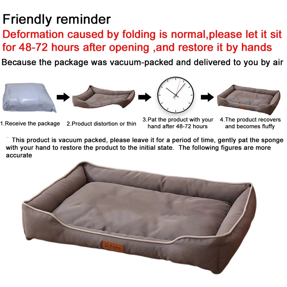 Reinforced Orthopedic Waterproof Dog Bed