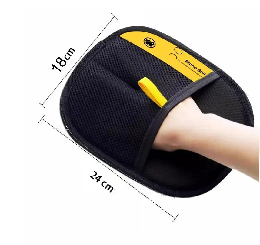 Dual-Sided Electrostatic Pet Grooming Gloves